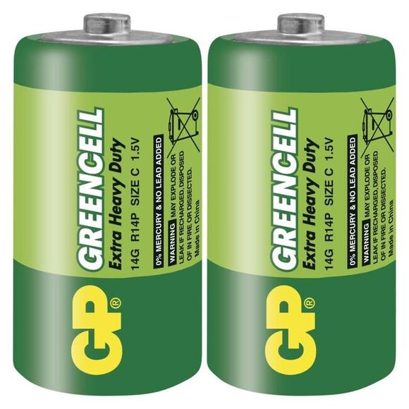 GP C Batterie 2 Stück - GREENCELL Paket