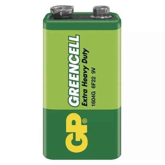 GP 9V Batterie 1 Stück - GREENCELL Paket