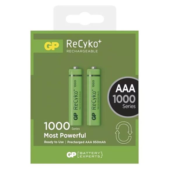 Akku GP ReCyko + 1000 (AAA), 2 Stück