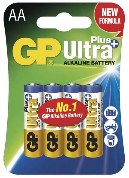 GP ULTRA+ AA-Batterien 4 Stk.