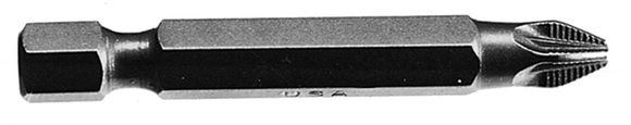 Kreuzhandstück POZIDRIV PZ-3 Schaft 1/4" E6,3 L 49 mm gerillt