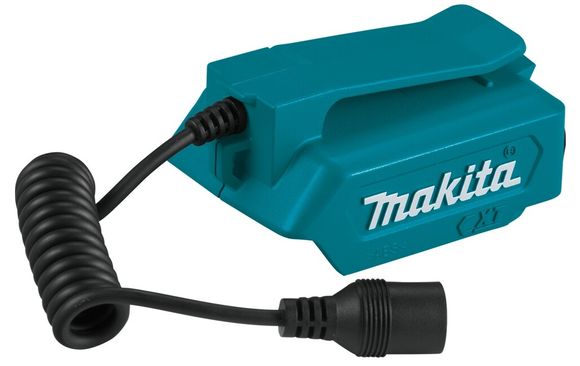 Adapter zur Stromversorgung der Jacken- / Deckenheizung aus Li-Ion-Akku (CXT) 12V-max auch mit USB-Ausgang (MAKITA PE00000037)